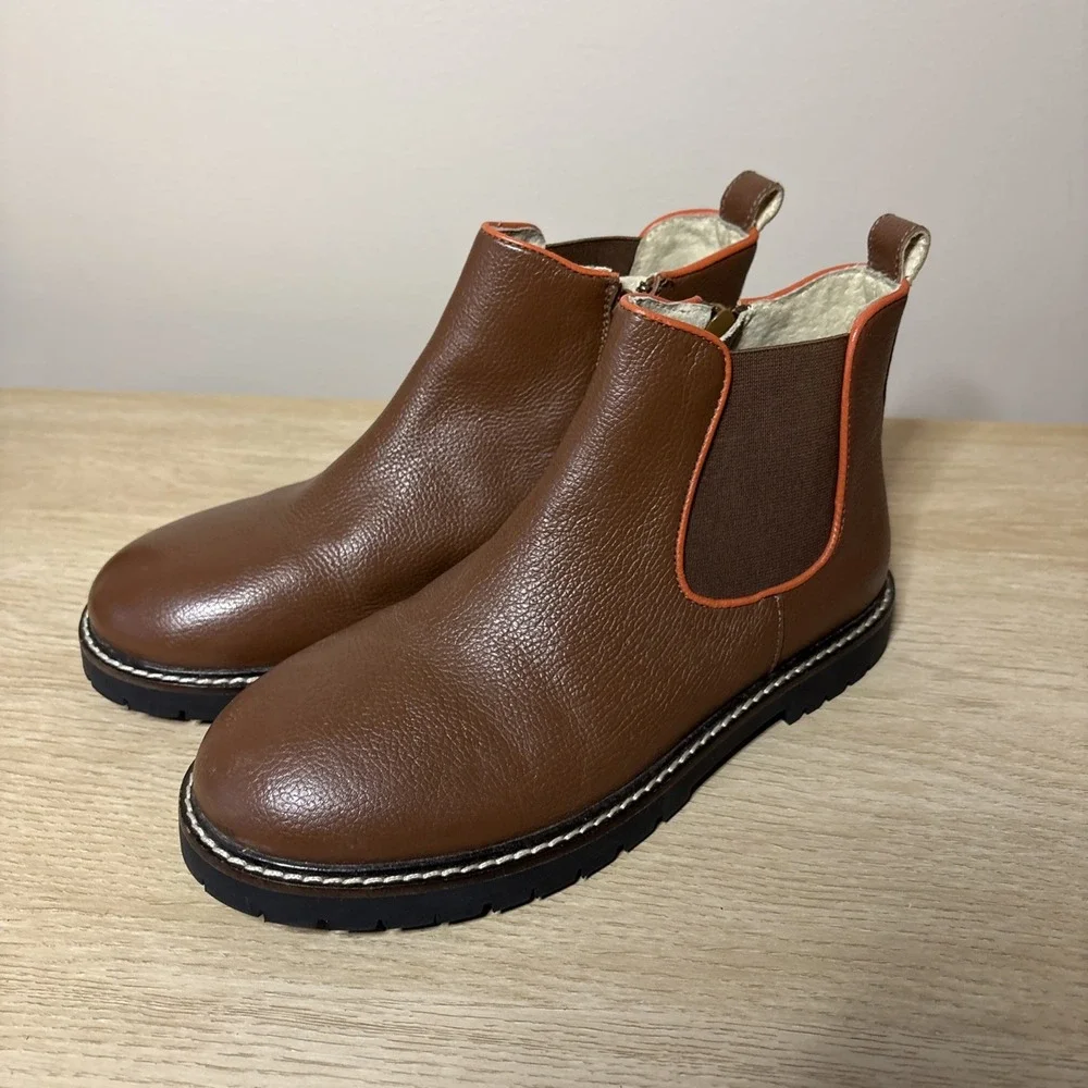 Mini‎ Boden Brown Chelsea Boots Size EU 35, US 3 Kids